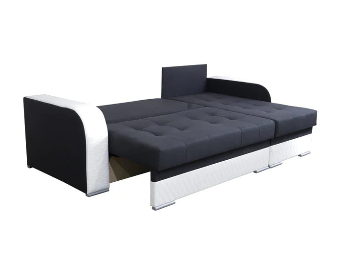 CORNER SOFA BED SAM TWIST 19 / 20 236CM 2X STORAGE SPACE universal RIGHT/LEFT CORNER / BONELL SPRINGS + FOAM