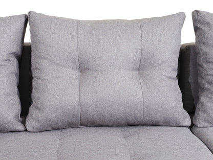 CORNER SOFA BED PALMO 2X STORAGE SPACE GRAPHITE MALMO 96 240cm universal RIGHT/LEFT CORNER / BONELL SPRINGS + FOAM