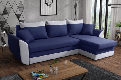 CORNER SOFA BED TRINITY 234CM 2x STORAGE SPACE / FOAM