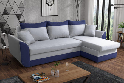 CORNER SOFA BED TRINITY 234CM 2x STORAGE SPACE / FOAM