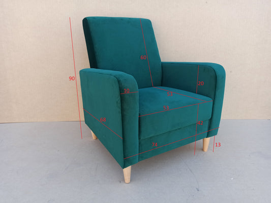 ARMCHAIR CARLO 74x90cm KRONOS 01