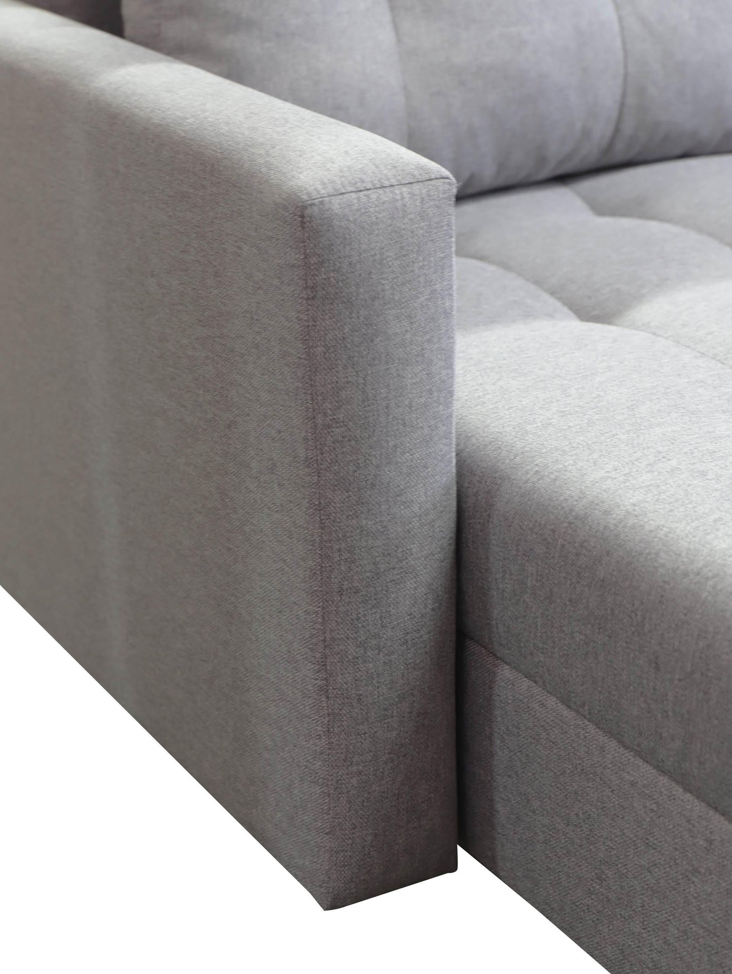 CORNER SOFA BED BRIAN 222CM + STORAGE PUFF / OTTOMAN MALMO 95 UNIVERSAL RIGHT/LEFT CORNER  / BONELL SPINGS + FOAM