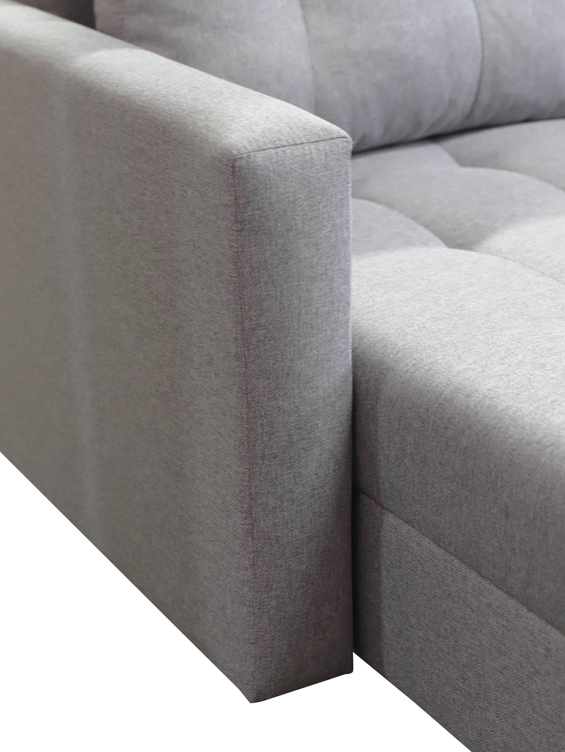 CORNER SOFA BED BRIAN 222CM + STORAGE PUFF / OTTOMAN MALMO 95 UNIVERSAL RIGHT/LEFT CORNER  / BONELL SPINGS + FOAM