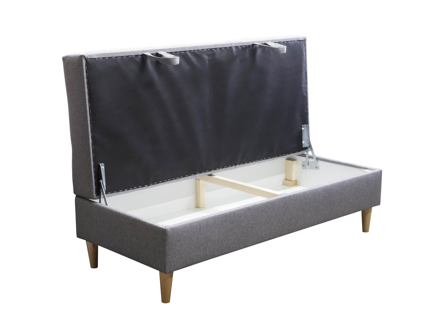 CORNER SOFA BED BRIAN 222CM + STORAGE PUFF / OTTOMAN MALMO 72 UNIVERSAL RIGHT/LEFT CORNER  / BONELL SPINGS + FOAM