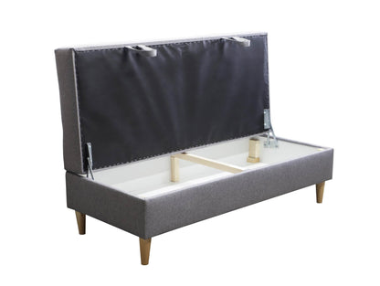 CORNER SOFA BED BRIAN 222CM + STORAGE PUFF / OTTOMAN MALMO 72 UNIVERSAL RIGHT/LEFT CORNER  / BONELL SPINGS + FOAM