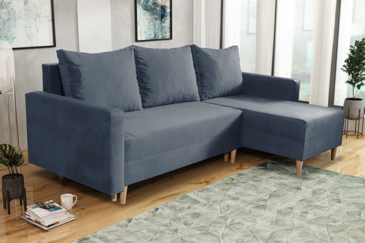NEW! CORNER SOFA BED SNUGGY 222CM MANILA 20 UNIVERSAL CORNER RIGHT/LEFT / FOAM