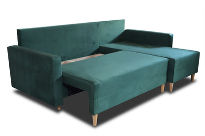 NEW! CORNER SOFA BED SNUGGY 222CM MANILA 26 UNIVERSAL CORNER RIGHT/LEFT / FOAM