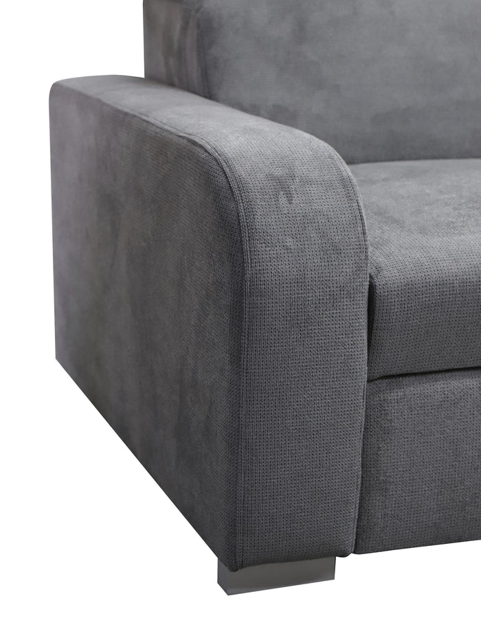 UNIVERSAL CORNER SOFA BED ASTEE 235CM ASTI8 EASY CLEAN FABRIC ADJUSTABLE HEADREST / SPRINGS + FOAM