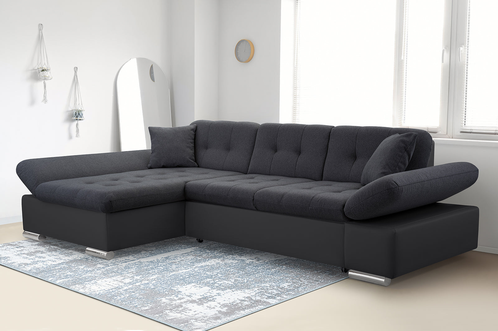 CORNER SOFA BED TOKYO  278cm TATUM 283 / SOFT 11 / SPRINGS + FOAM