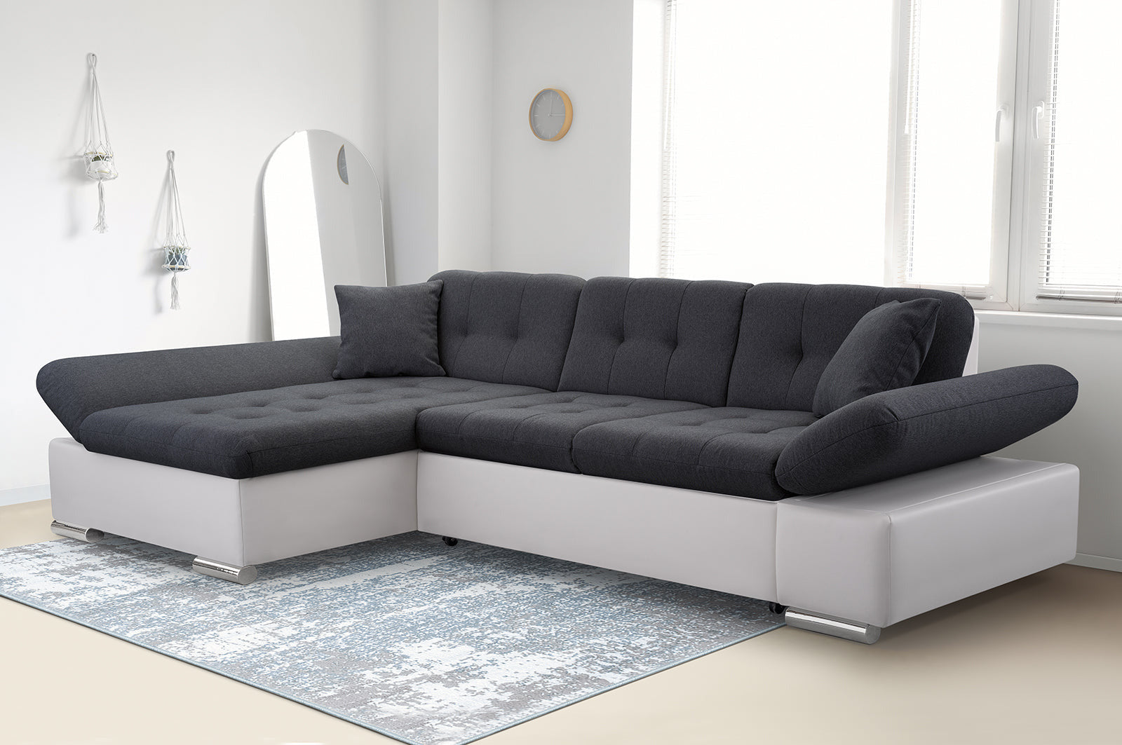 CORNER SOFA BED TOKYO 278cm TATUM 283 / SOFT 17 / SPRINGS + FOAM