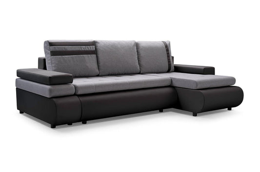 CORNER SOFA BED MAX 241CM / SPRINGS + FOAM