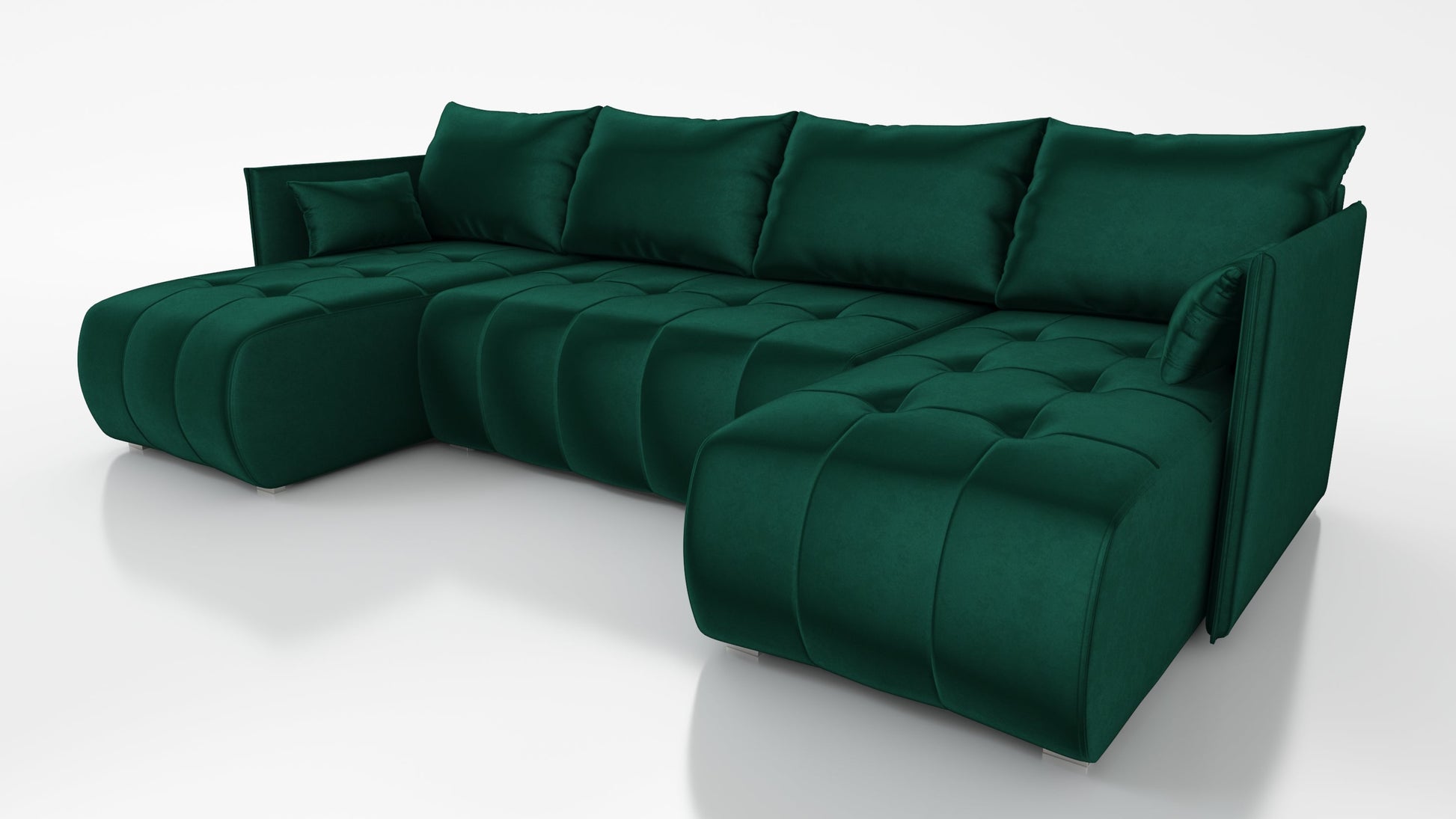 CORNER SOFA BED NESS U SHAPE *CHOICE OF COLORS* / SPRINGS + FOAM