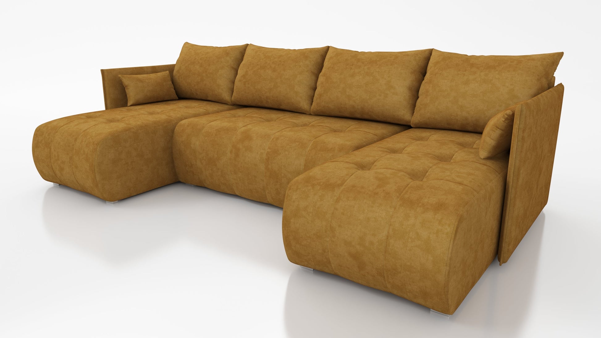 CORNER SOFA BED NESS U SHAPE *CHOICE OF COLORS* / SPRINGS + FOAM