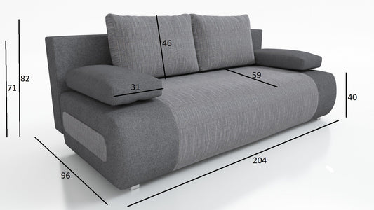 NEW!! SOFA BED MIA 204CM SAWANA 25 SAWANA 16