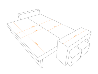SOFA BED BALI 236CM / BONELL SPRINGS + FOAM