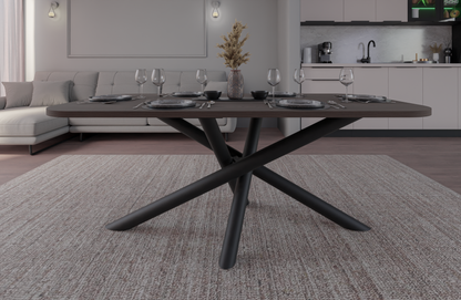 OSLO DINING TABLE WISCONSIN WALNUT 185X90CM