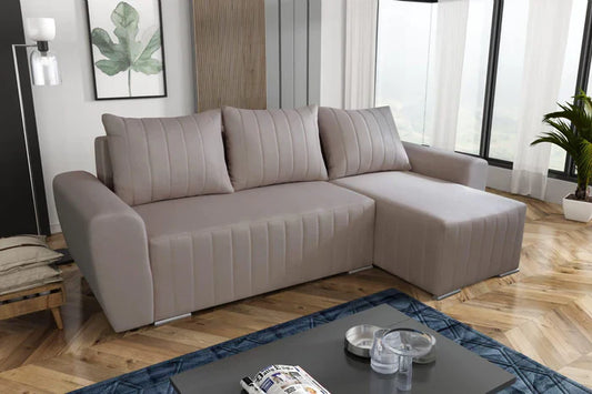 CORNER SOFA BED MALIBU 248CM MALMO 08 / UNIVERSAL RIGHT/LEFT CORNER / FOAM