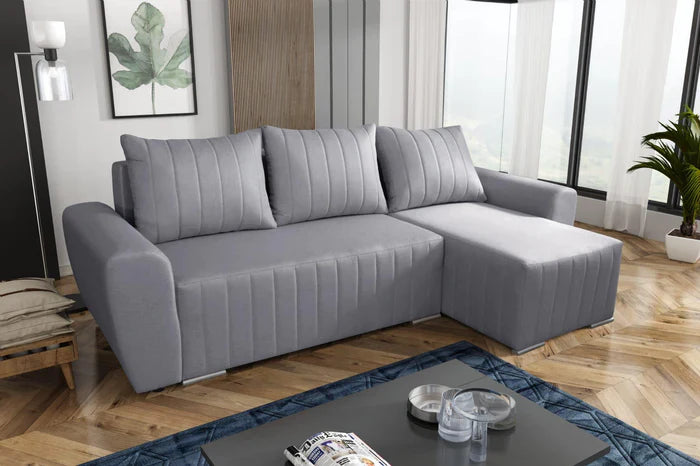 CORNER SOFA BED MALIBU 248CM MALMO 90 / UNIVERSAL RIGHT/LEFT CORNER / FOAM