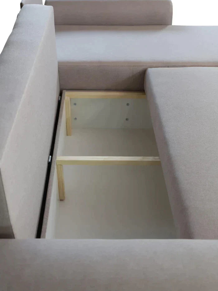 CORNER SOFA BED MALIBU 248CM MALMO 90 / UNIVERSAL RIGHT/LEFT CORNER / FOAM