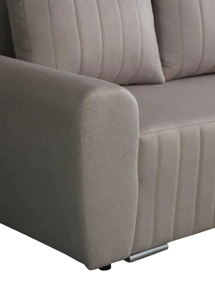 CORNER SOFA BED MALIBU 248CM MALMO 08 / UNIVERSAL RIGHT/LEFT CORNER / FOAM