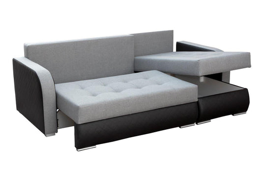 CORNER SOFA BED NESTY INARI 24/W25 228CM 2X STORAGE SPACE UNIVERSAL CORNER / BONELL SPRINGS + FOAM