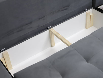 CORNER SOFA BED LONDON U SHAPE 2316/1115/60 322CM 3X STORAGE SPACE STAIN RESISTANT EASY CLEAN FABRIC / BONELL SPRINGS + FOAM