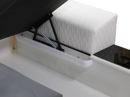 CORNER SOFA BED LONDON U SHAPE 2316/1132/60 322CM 3X STORAGE SPACE STAIN RESISTANT EASY CLEAN FABRIC / BONELL SPRINGS + FOAM