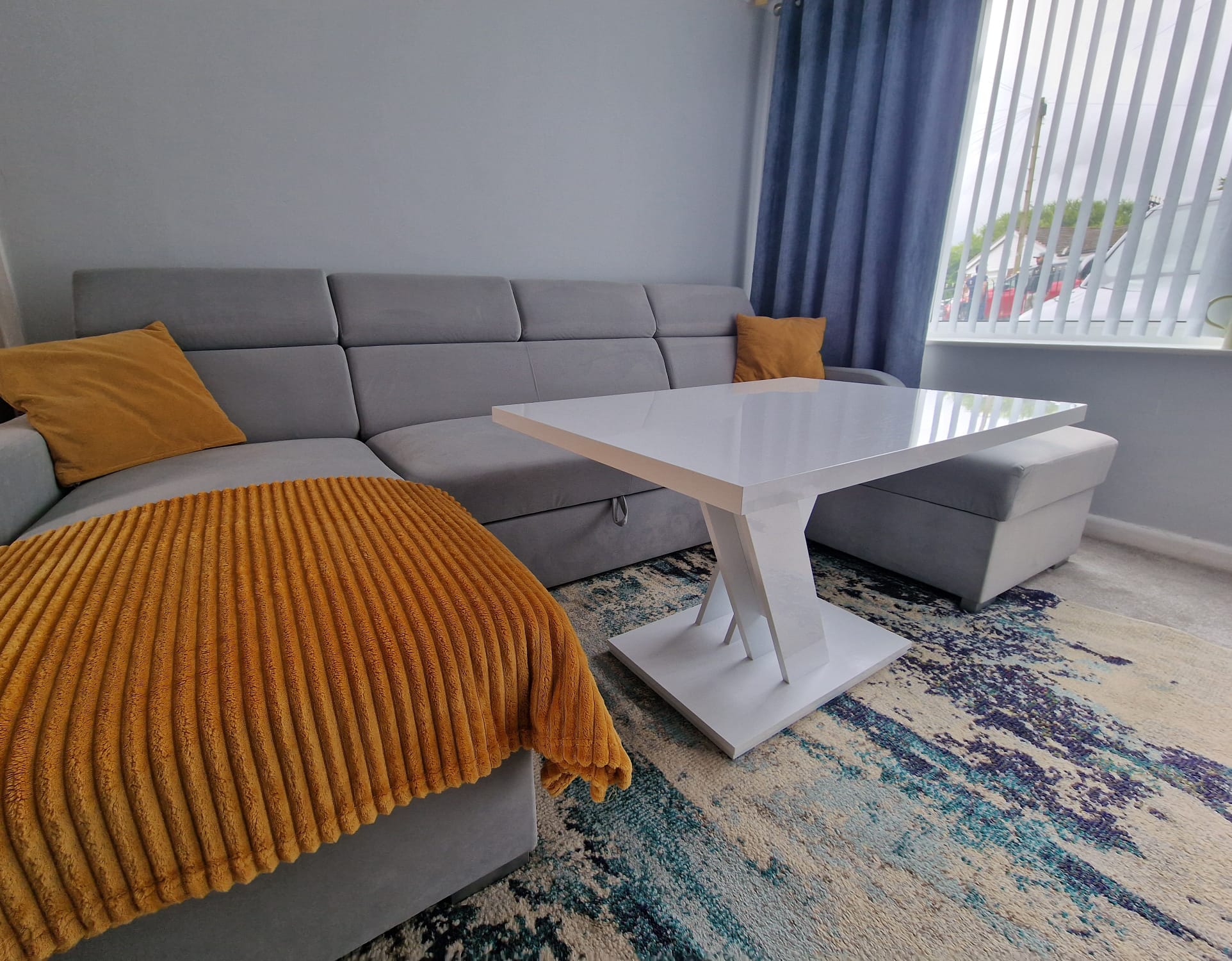 NEW! CORNER SOFA BED ASTEE U SHAPE EASY CLEAN FABRIC ADJUSTABLE HEADREST / SPRINGS + FOAM