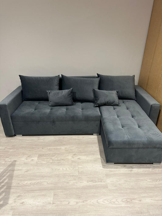 UNIVERSAL CORNER SOFA BED LOTUS 229CM GREY PAROS 06 2X STORAGE SPACE / FOAM 2X STORAGE