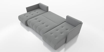 CORNER SOFA BED NESS U SHAPE *CHOICE OF COLORS* / SPRINGS + FOAM