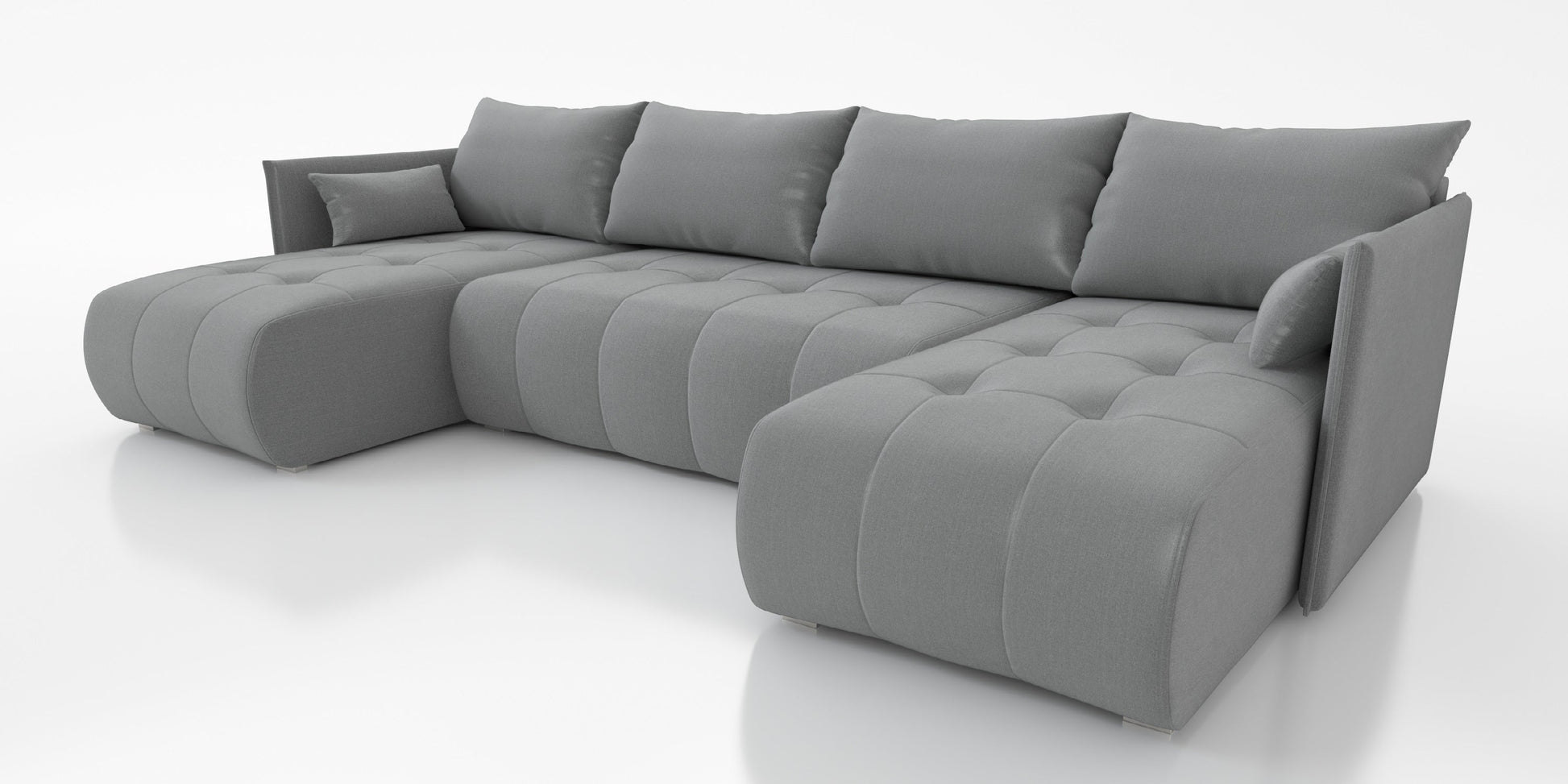 CORNER SOFA BED NESS U SHAPE *CHOICE OF COLORS* / SPRINGS + FOAM