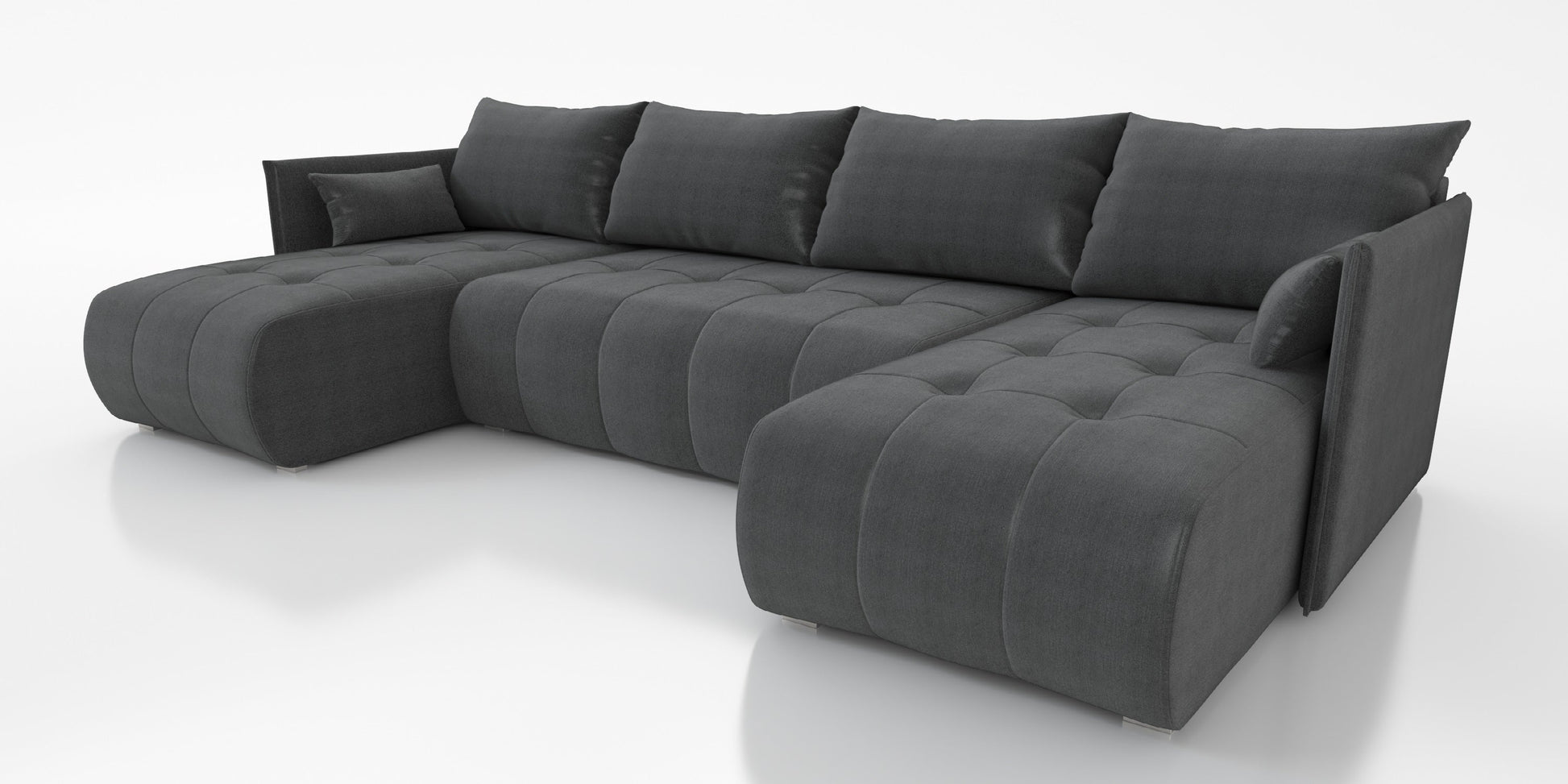 CORNER SOFA BED NESS U SHAPE *CHOICE OF COLORS* / SPRINGS + FOAM