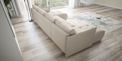 CORNER SOFA BED NESS U SHAPE *CHOICE OF COLORS* / SPRINGS + FOAM