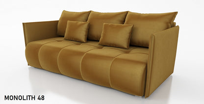 SOFA BED NESS 199CM SPINGS + FOAM / CHOICE OF COLOR