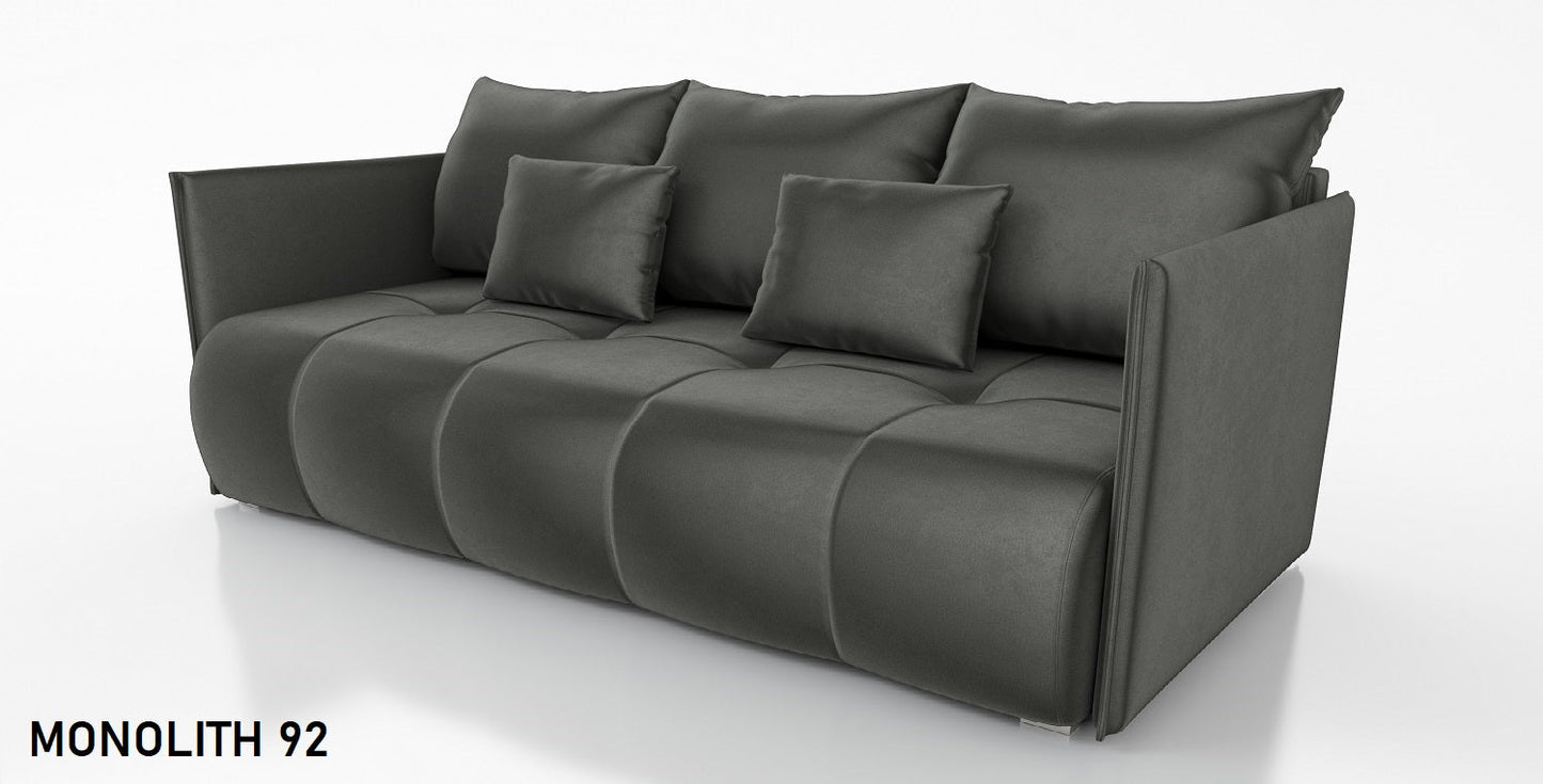 SOFA BED NESS 199CM SPINGS + FOAM / CHOICE OF COLOR