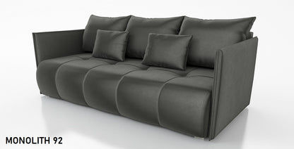 SOFA BED NESS 199CM SPINGS + FOAM / CHOICE OF COLOR