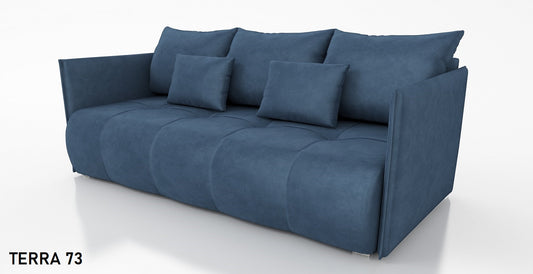 SOFA BED NESS 199CM SPINGS + FOAM / CHOICE OF COLOR