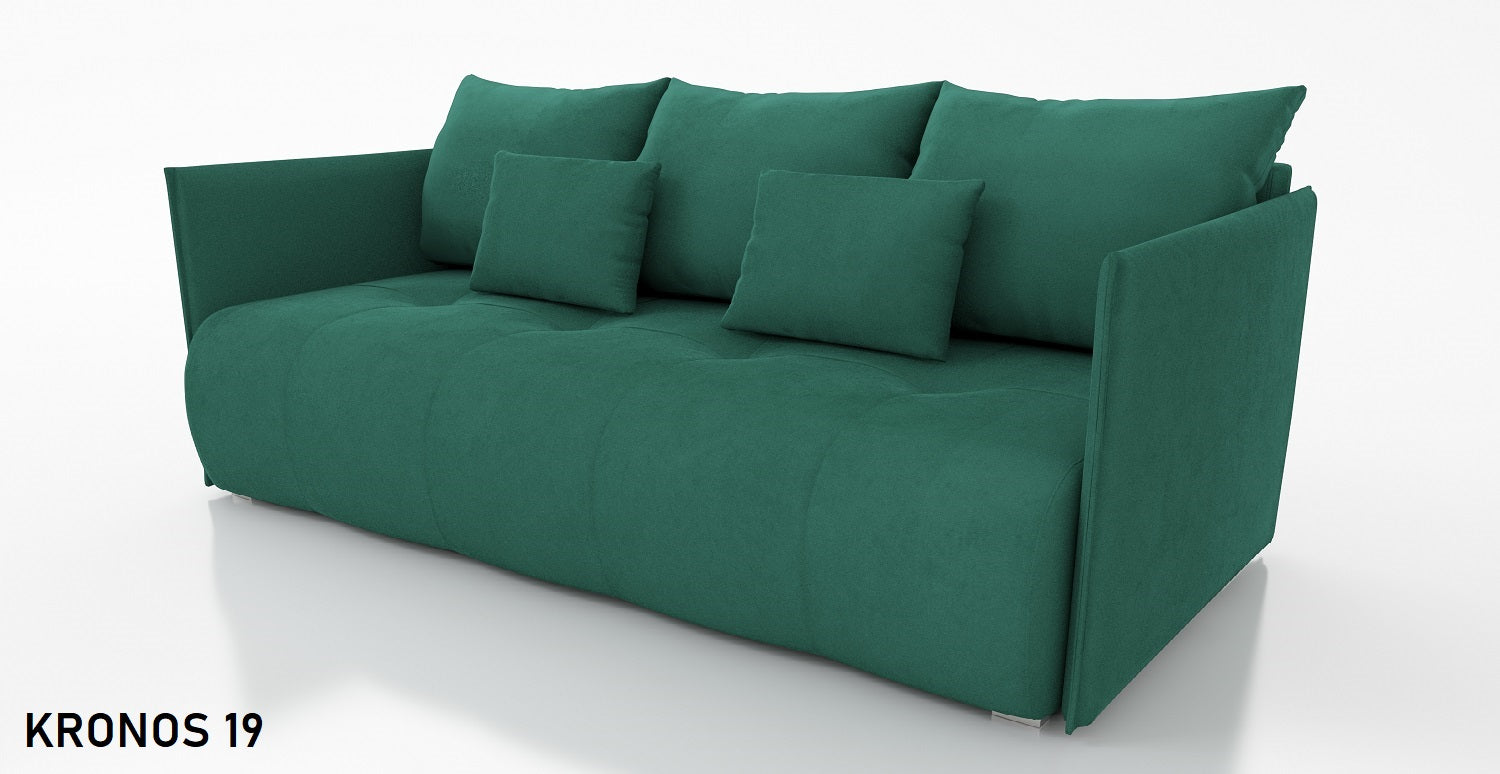 SOFA BED NESS 199CM SPINGS + FOAM / CHOICE OF COLOR