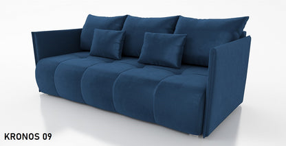 SOFA BED NESS 199CM SPINGS + FOAM / CHOICE OF COLOR