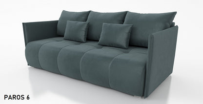 SOFA BED NESS 199CM SPINGS + FOAM / CHOICE OF COLOR