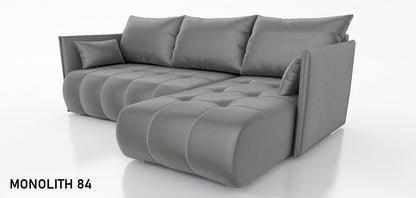 CORNER SOFA BED NESS 214CM / SPRINGS + FOAM / CHOICE OF COLOR