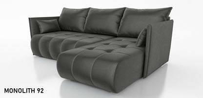 CORNER SOFA BED NESS 214CM / SPRINGS + FOAM / CHOICE OF COLOR