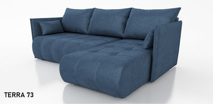 CORNER SOFA BED NESS 214CM / SPRINGS + FOAM / CHOICE OF COLOR