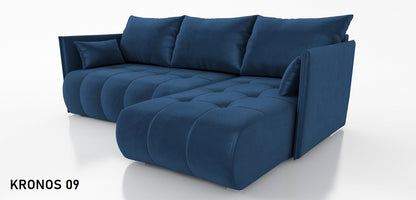 CORNER SOFA BED NESS 214CM / SPRINGS + FOAM / CHOICE OF COLOR