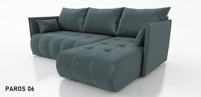CORNER SOFA BED NESS 214CM / SPRINGS + FOAM / CHOICE OF COLOR