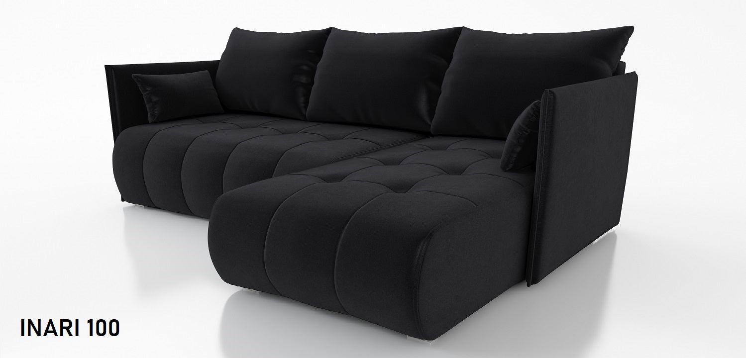 CORNER SOFA BED NESS 214CM / SPRINGS + FOAM / CHOICE OF COLOR