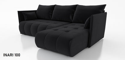 CORNER SOFA BED NESS 214CM / SPRINGS + FOAM / CHOICE OF COLOR