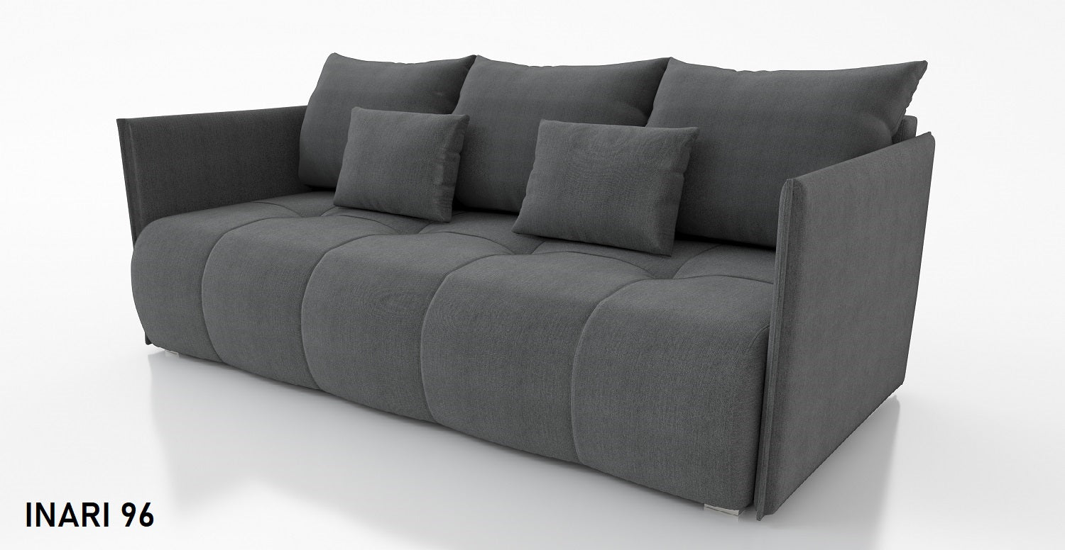 SOFA BED NESS 199CM SPINGS + FOAM / CHOICE OF COLOR