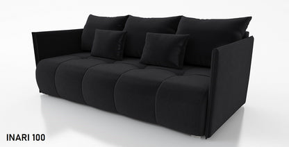 SOFA BED NESS 199CM SPINGS + FOAM / CHOICE OF COLOR