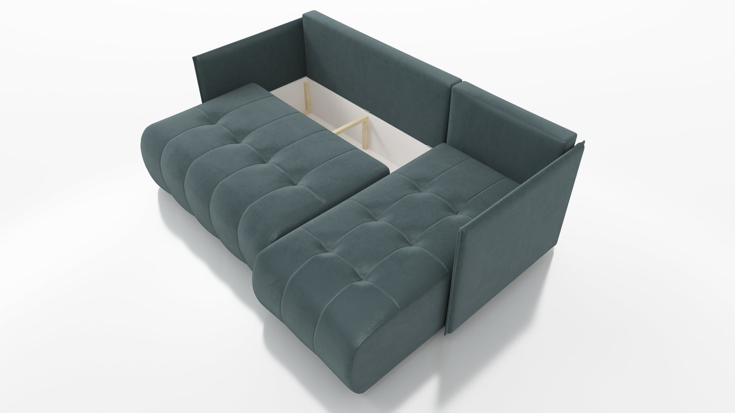 CORNER SOFA BED NESS 214CM / SPRINGS + FOAM / CHOICE OF COLOR